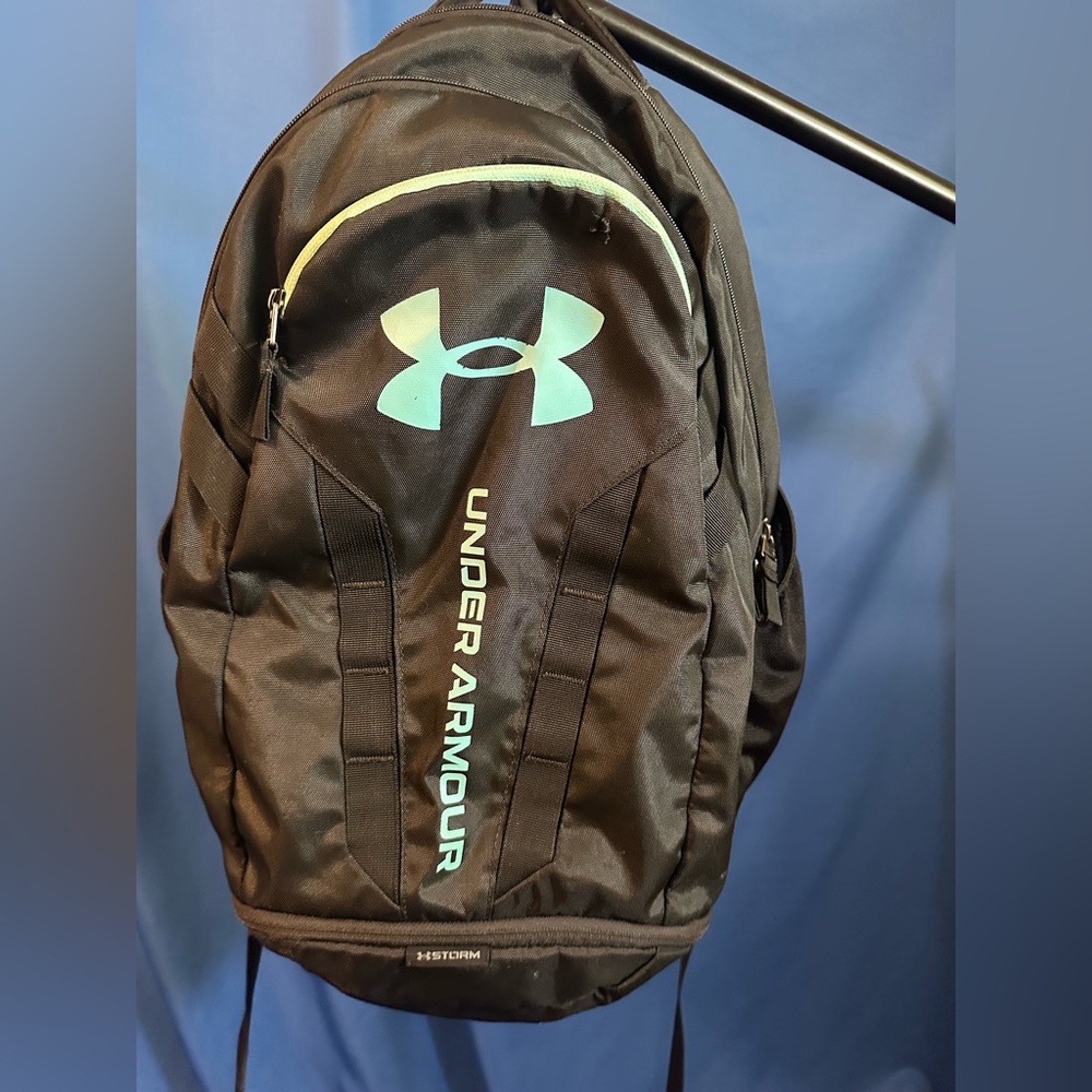 Under Armour Black and Blue Unisex Backpack